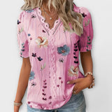Paula - Elegante blusa con escote en pico