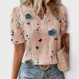 Paula - Elegante blusa con escote en pico