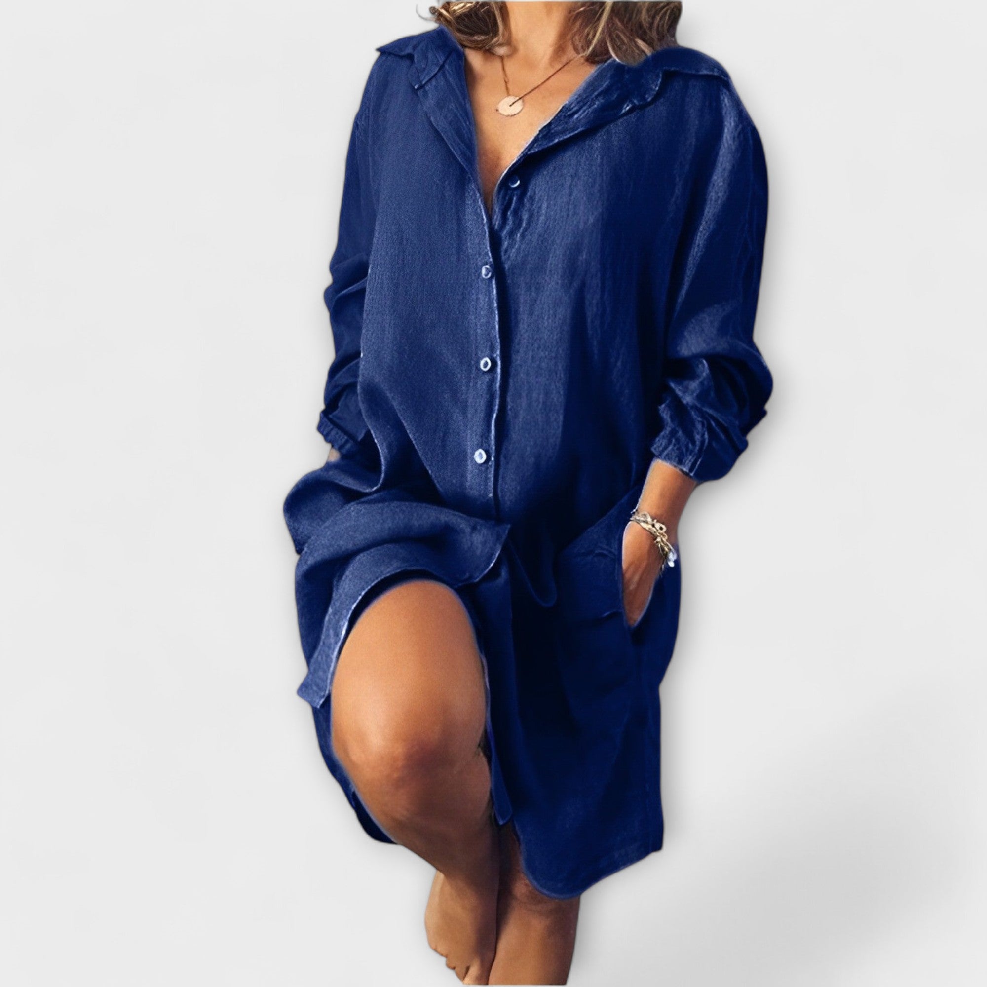 Raquel - Blusa casual de lino