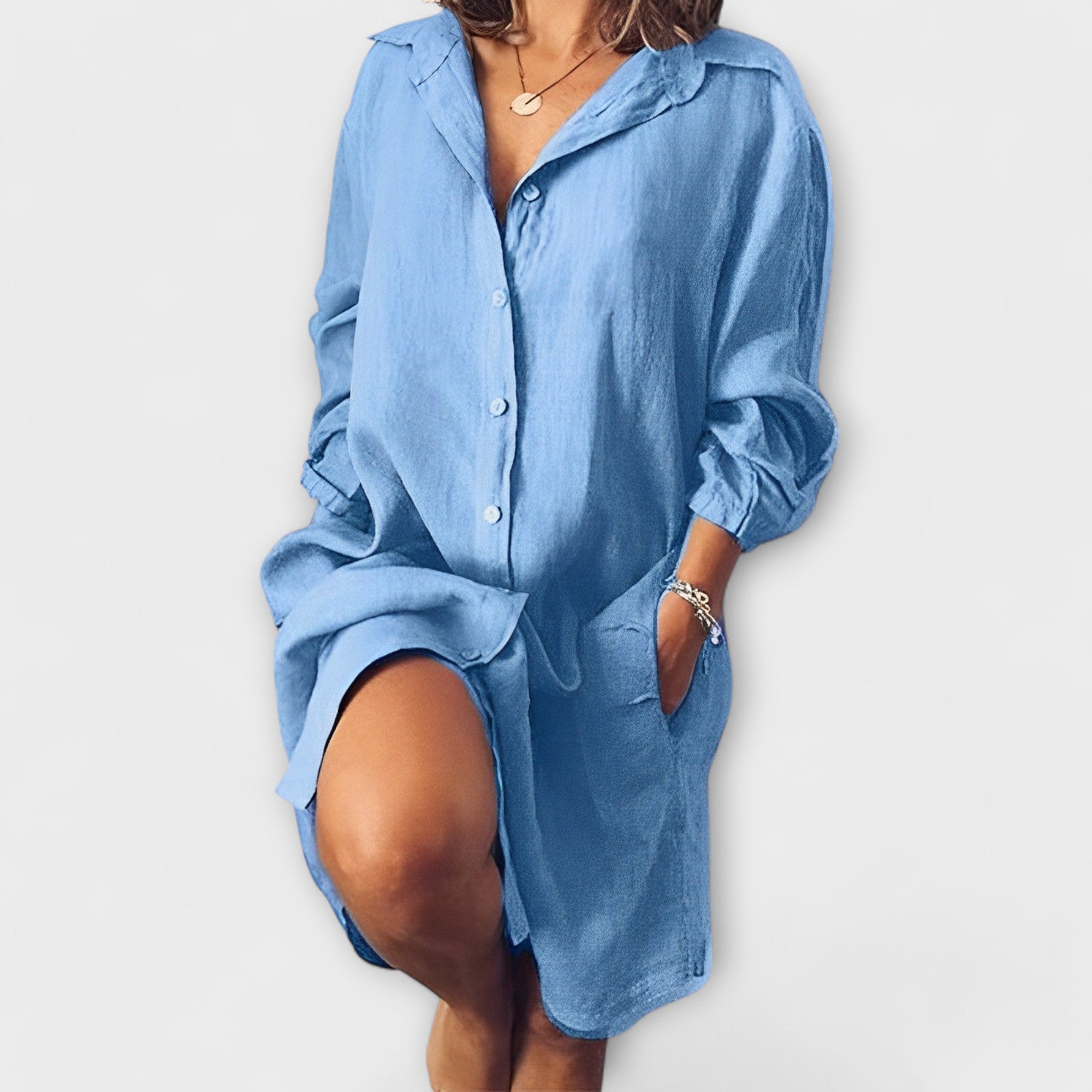Raquel - Blusa casual de lino