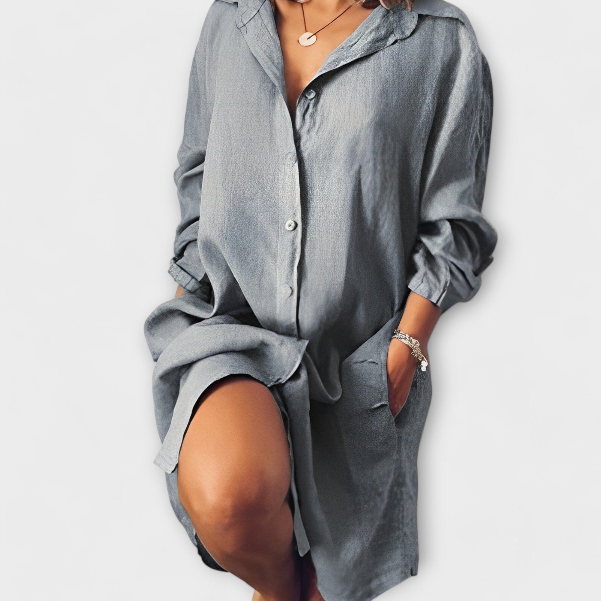 Raquel - Blusa casual de lino