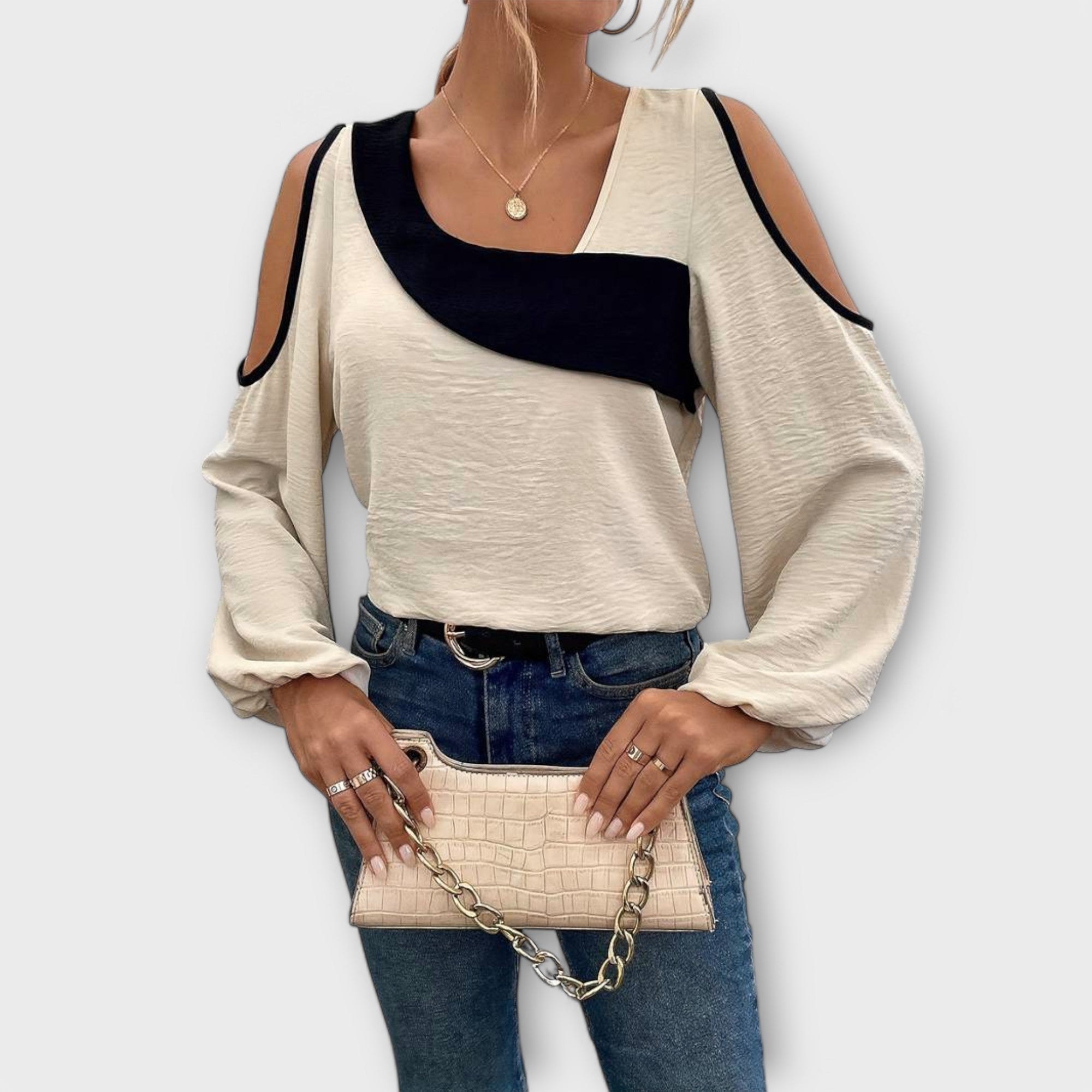 Gabriela - Blusa de cuello cuadrado