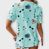 Paula - Elegante blusa con escote en pico