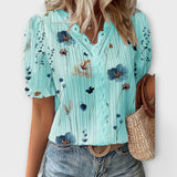Paula - Elegante blusa con escote en pico