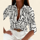 Maria - Blusa de cuello clásico
