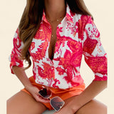 Maria - Blusa de cuello clásico