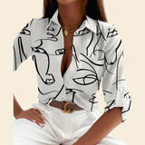 Maria - Blusa de cuello clásico